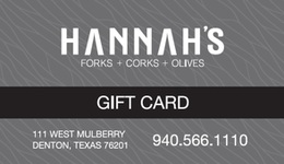 Hannah's Off the Square Gift Card